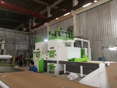 不銹鋼板雙面霧化自動噴砂機，不銹鋼板雙面自動噴砂機設備
